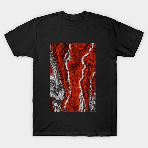 Marble red T-Shirt by jen28